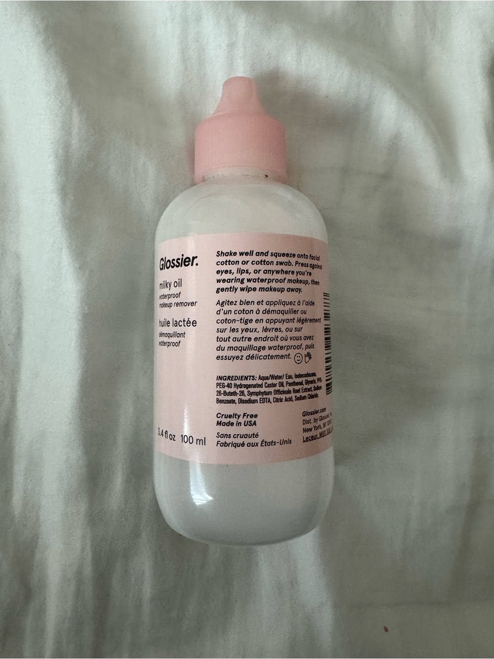 Glossier Milky Oil Cleanser — Pink & White Bottle